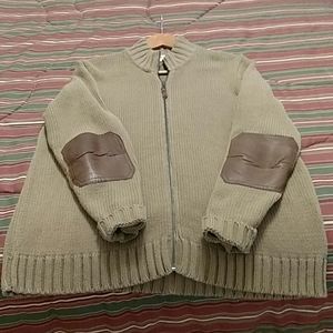 Orvis Zippered Cardigan Sweater Grunge Nirvana Look